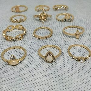 BOHEMIAN BABYLON STATEMENT CIRCLE RING GOLD